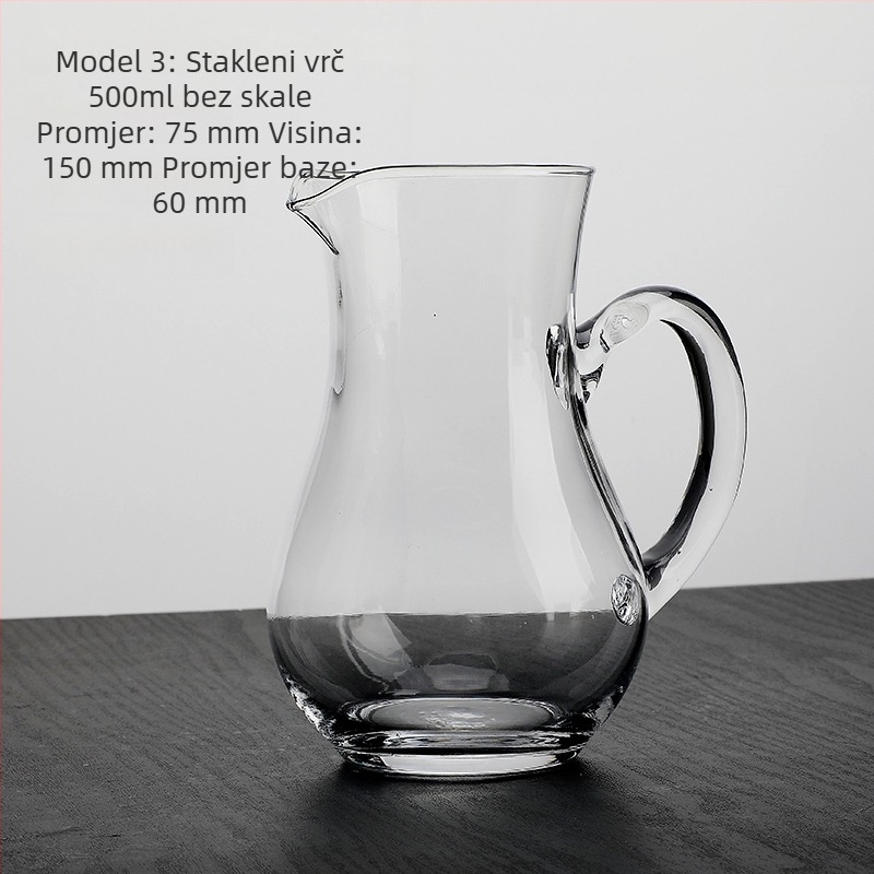 Kristalna čaša za brendiju u europskom stilu, kratke noge, mala veličina