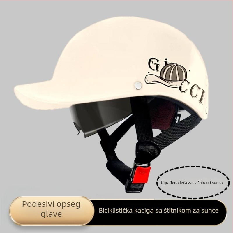 3C certificirana kaciga za električna vozila, unisex polovinska kaciga, ljetna zaštita od sunca baseball kapa