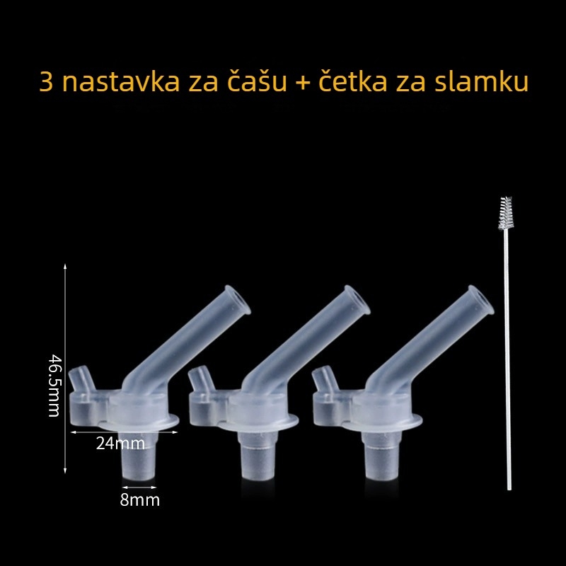 Univerzalni poklopac za termosicu sa silikonovim zatvaračem – dodatak za slamku