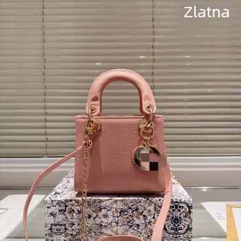 Ženska torbica od prave kože, novi model 2025, crossbody stil, koža biserne ribe, torba inspirirana Dianom, torba s lancem