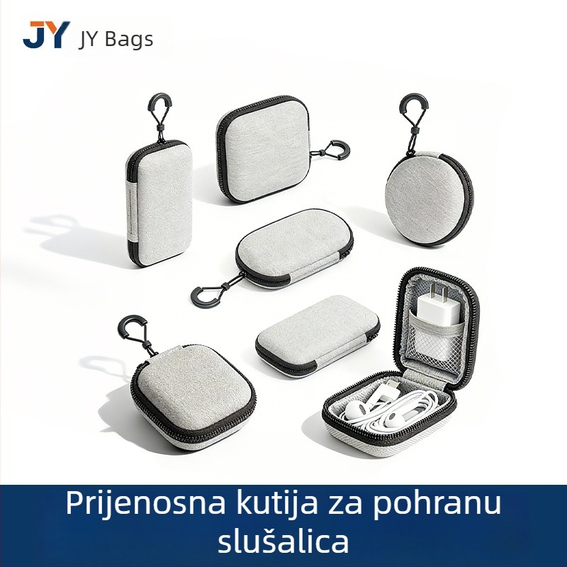 Bluetooth kutija za pohranu slušalica s ladicom za punjenje, EVA torbica s patentnim zatvaračem za slušalice