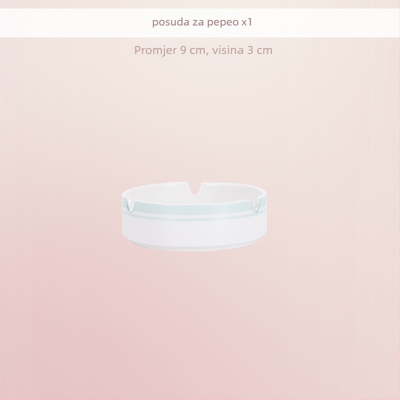 Set posuđa od kostnog porculana s podglazurnim dizajnom — zdjele i tanjuri u modernom kineskom stilu