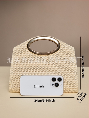 2025 večernja torbica od slame, romantična svadbena večernja torba, mala torba preko ramena i crossbody