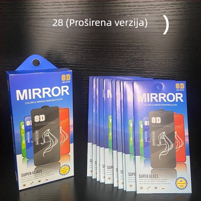 10-u-1 set zaštite zaslona za telefon od 6,7 inča — kaljeno staklo i mekani film za privatnost, u kartonskoj ambalaži