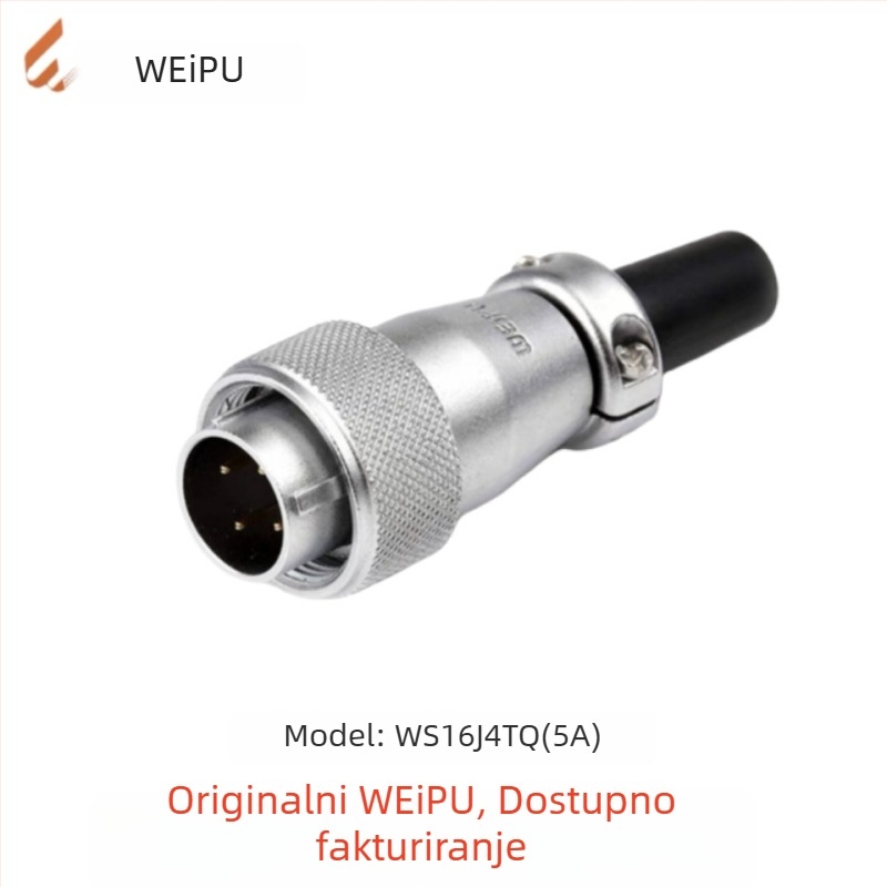 Weipu WS16 avionski utikač i industrijski kabelski konektor, 2P–10P, PPS izolator