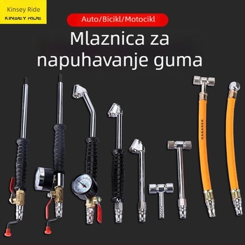 Duža za napuhavanje guma za automobile, motocikle, bicikle i kamione