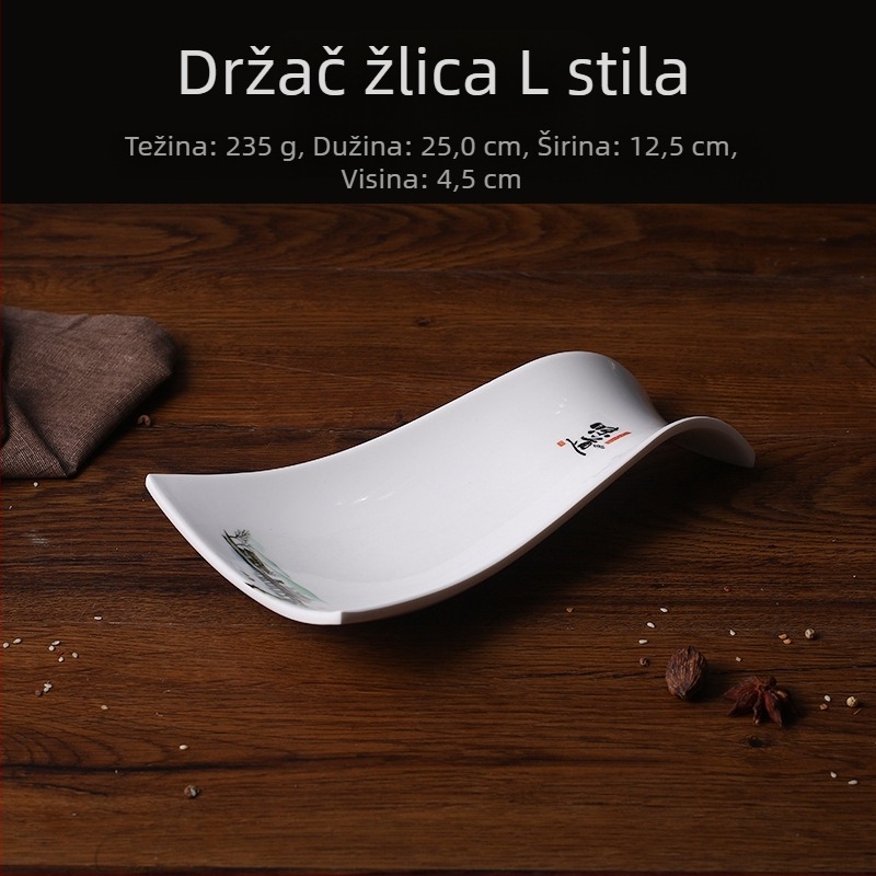 A5 melamin tanjur – kreativni tanjur s nepravilan oblikom, imitacija porculana, za obroke i grickalice