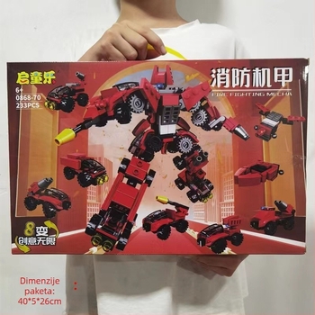 Lego-kompatibilan set od 8 u 1 malih blokova za dječake, edukativna igračka, poklon kutija
