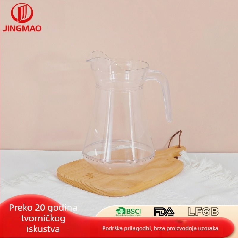 Prilagođena PS/PC džbena za pivo, velikog kapaciteta, 1,0 L, s ručkom