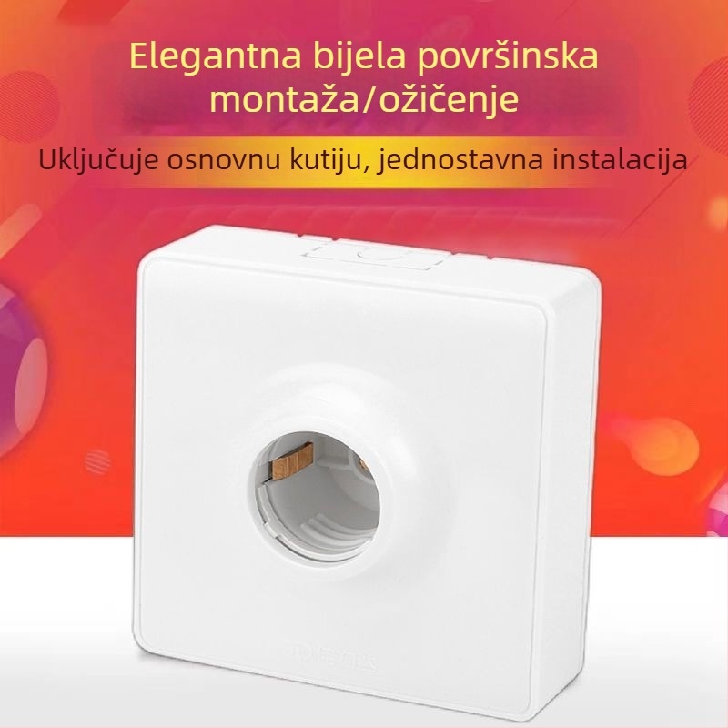 Ultra-tanki panel površinskog montaža s prekidačem i utičnicom, kutijom za kabel, za kućno zidno osvjetljenje