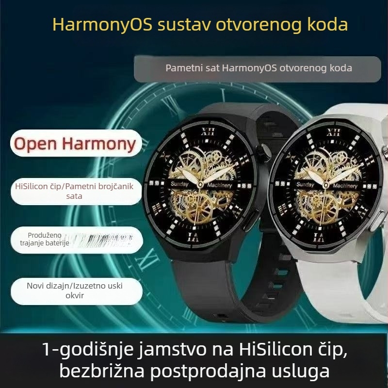2026 novi pametni sat s HarmonyOS-om, HiSilicon čipom, mjerenjem otkucaja, krvnim tlakom, šećerom u krvi i funkcijom poziva