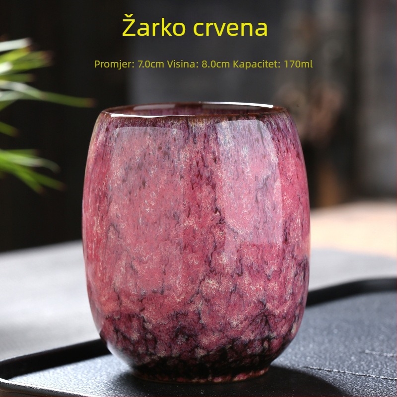 Keramička šalica za kućnu upotrebu, čajna degustacijska šalica, stil Jian ware