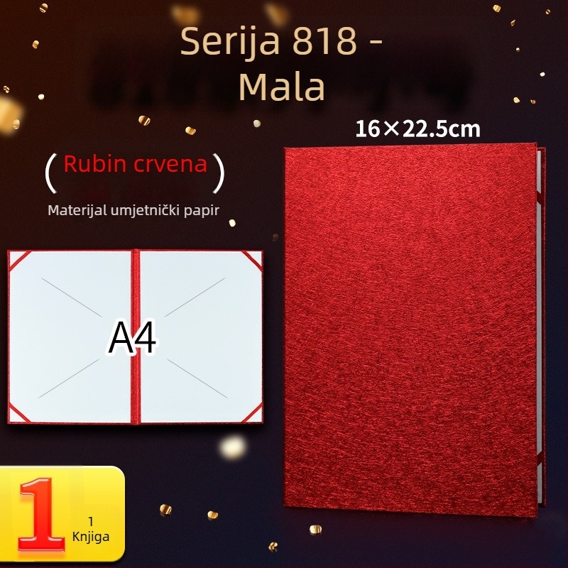 A4 mapa s podijeljima za ispitne listove i materijale, uredski pribor, knjiga recitacije i knjiga potpisa