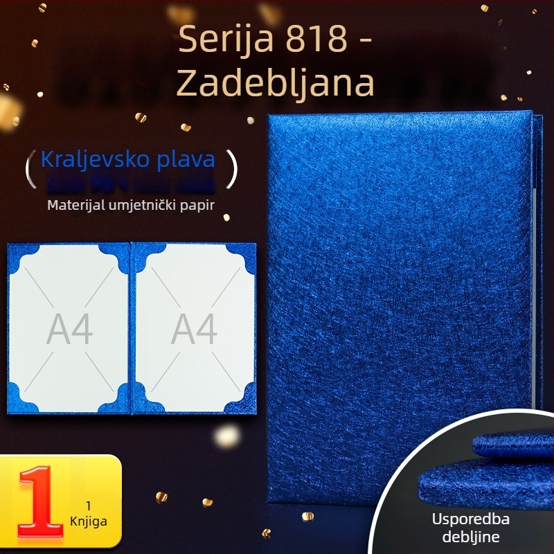 A4 mapa s podijeljima za ispitne listove i materijale, uredski pribor, knjiga recitacije i knjiga potpisa
