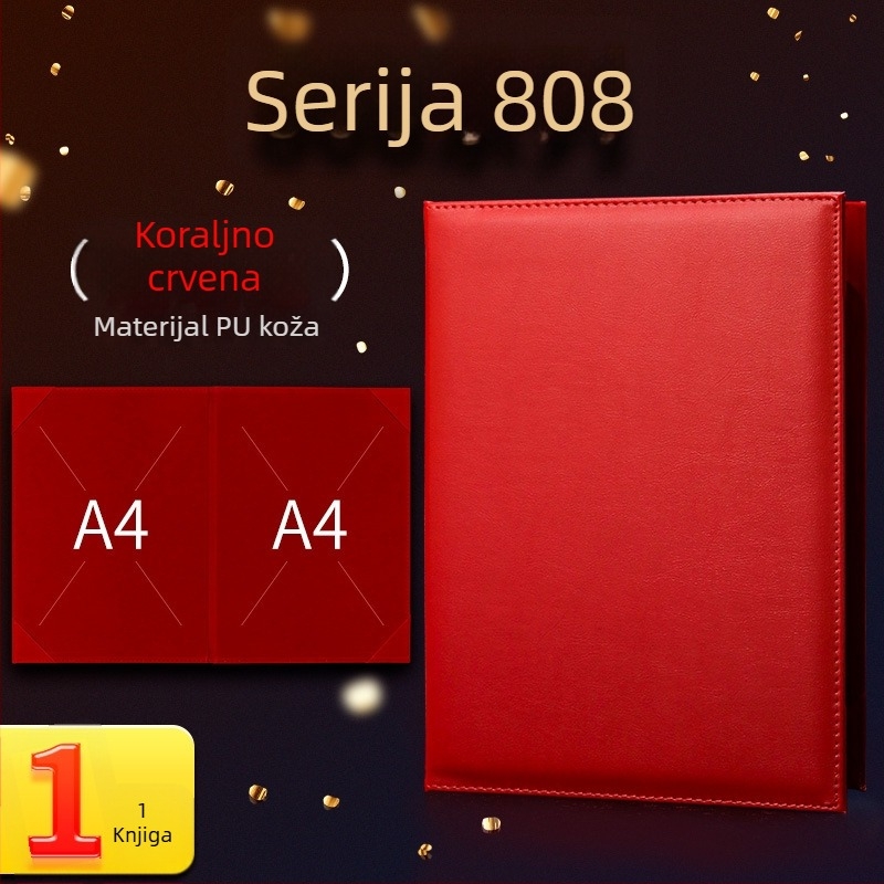 A4 mapa s podijeljima za ispitne listove i materijale, uredski pribor, knjiga recitacije i knjiga potpisa