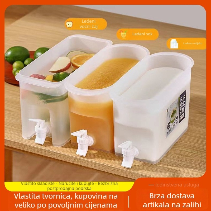 Kućni dispenser za hladnu vodu sa slavine i posudom za miješanje voćnih sokova i hladnih napitaka, prehrambeni PP.