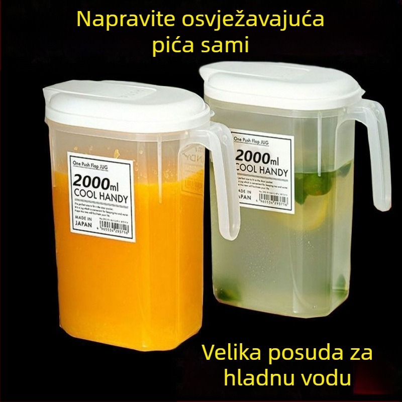 Posuda za vodu u japanskom stilu za kućnu upotrebu, velika kapaciteta, otporna na visoke temperature, za ljetno skladištenje napitaka i hladno maceriranje voćnog čaja