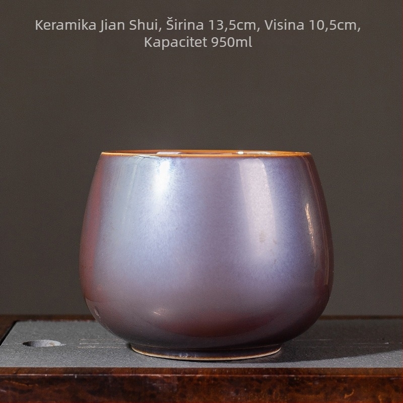 Glineni posuda za čajne taloge u stilu Jianshui, keramički alat za pranje čaja i Zen posuda za vodu u japanskom stilu za kućnu čajnu ceremoniju