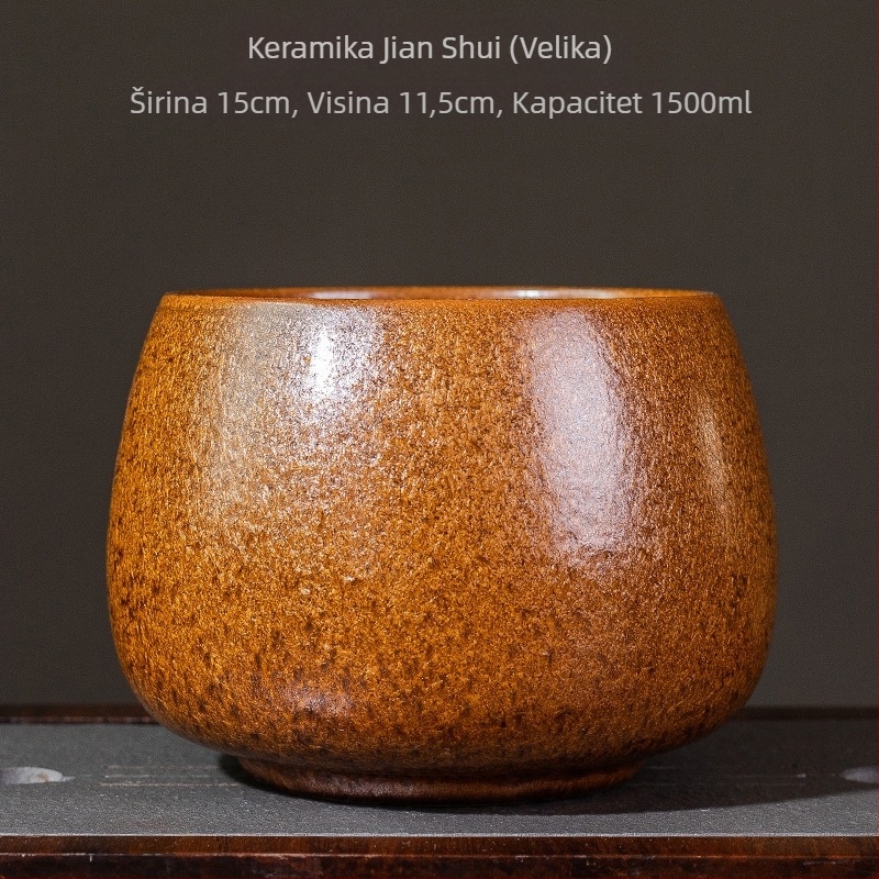 Glineni posuda za čajne taloge u stilu Jianshui, keramički alat za pranje čaja i Zen posuda za vodu u japanskom stilu za kućnu čajnu ceremoniju