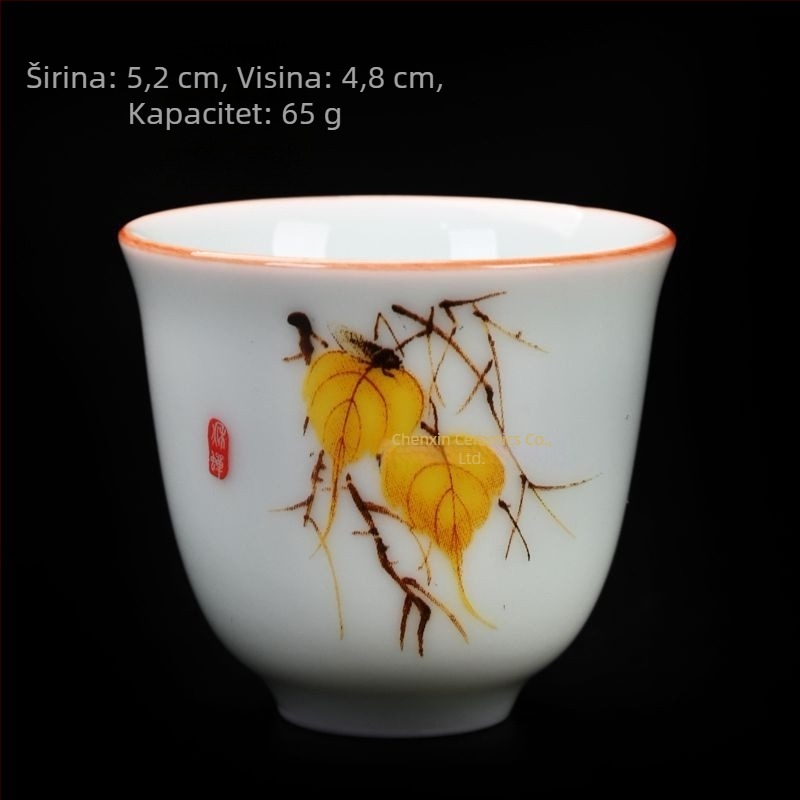 Ručno izrađeni porculanski čajnik Shadow Blue s drškom i Yin-Yang infuzorom, Shuya Xishi, moderni minimalistički stil