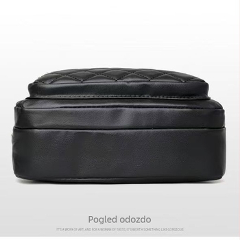 Ženska srednja kvadratna torba od PU kože s izvezenim šivama, preko ramena, crossbody, jesen-zimski stil