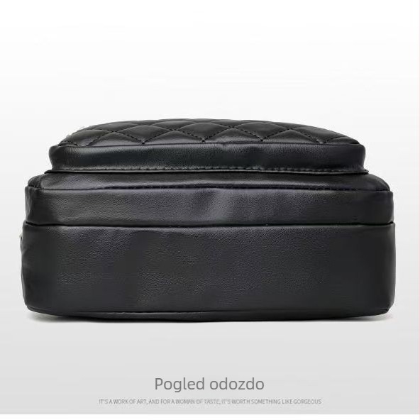 Ženska srednja kvadratna torba od PU kože s izvezenim šivama, preko ramena, crossbody, jesen-zimski stil