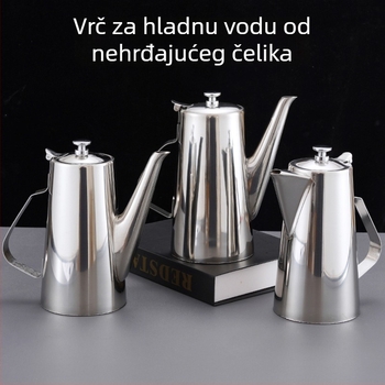 304 debeli nehrđajući čelik – čajnik za studenu vodu za hotele i restorane, za čaj, juhu i sok, s uzorkom ledenog glečera