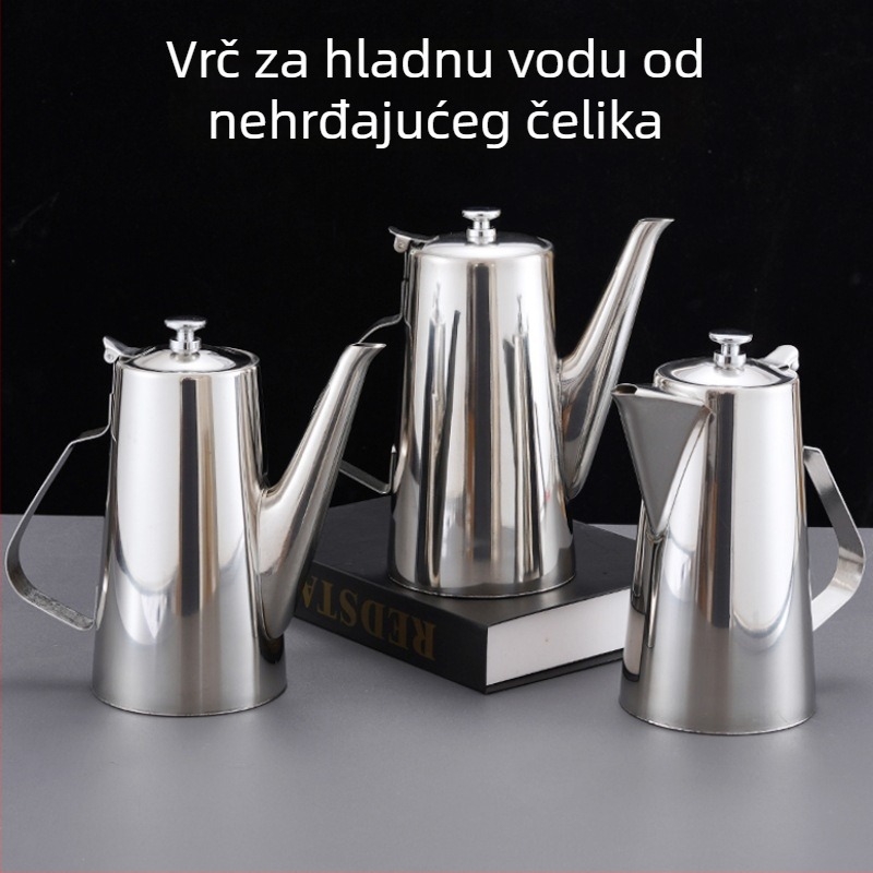 304 debeli nehrđajući čelik – čajnik za studenu vodu za hotele i restorane, za čaj, juhu i sok, s uzorkom ledenog glečera
