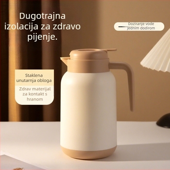 Izolirani stakleni čajnik, velik kapacitet, održava vodu toplom 12–24 sata, moderni minimalistički dizajn
