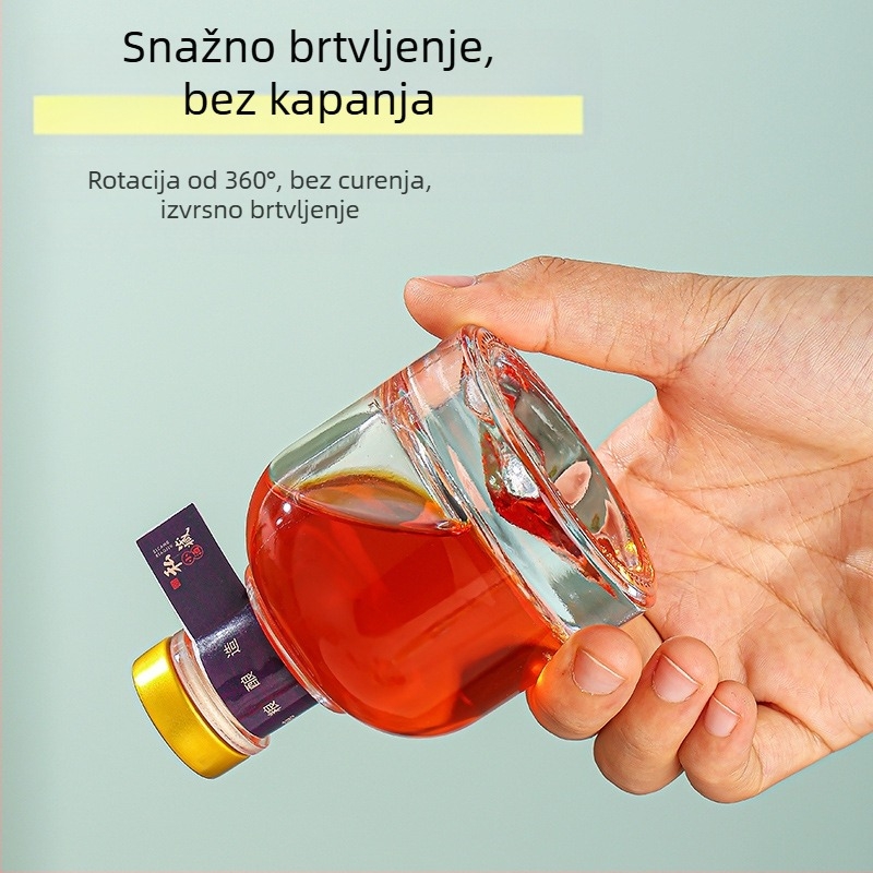 100 ml staklena boca za vino s raznim čepovima i pakiranjem – prazna DIY boca