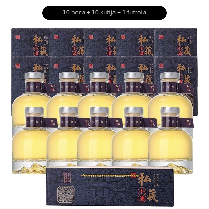 100 ml staklena boca za vino s raznim čepovima i pakiranjem – prazna DIY boca