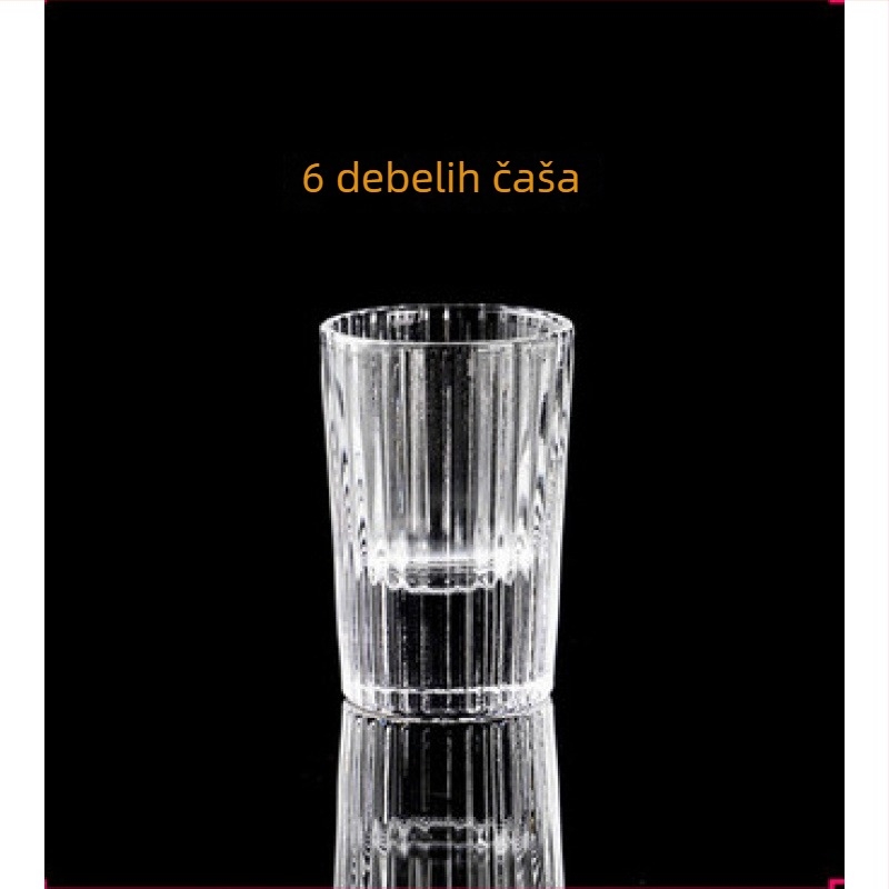 Kristalna čaša za destilate u kineskom stilu, zlatna obrub i zlatna folija, čaša za whisky