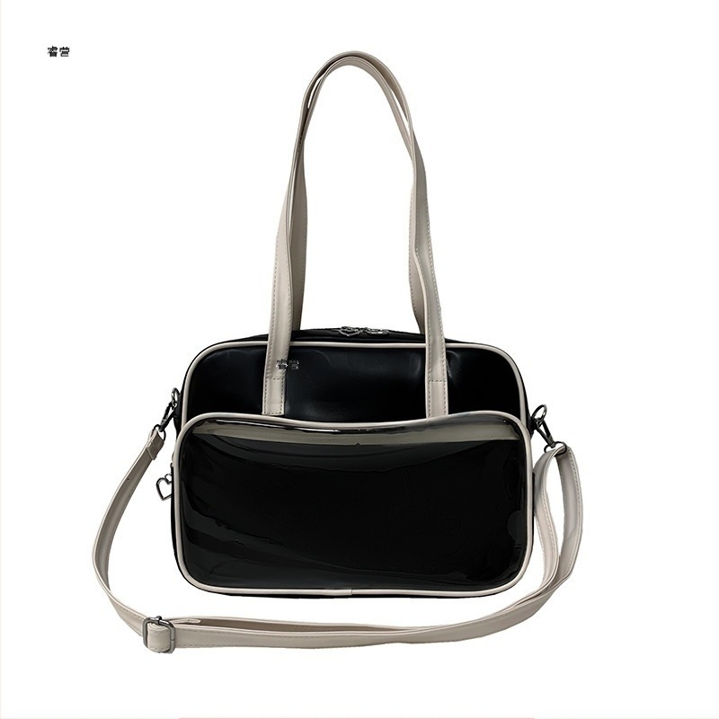 Kockasta ženska Tote torba, PU koža, velik kapacitet, za ramenu ili crossbody, Ruiyingzizhi