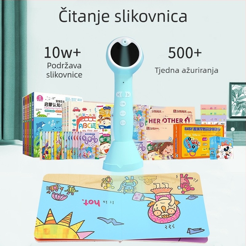 Tadpole čitaća olovka za djecu – model A3SA6S, englesko čitanje po razinama, Wi-Fi, inteligentno, univerzalno