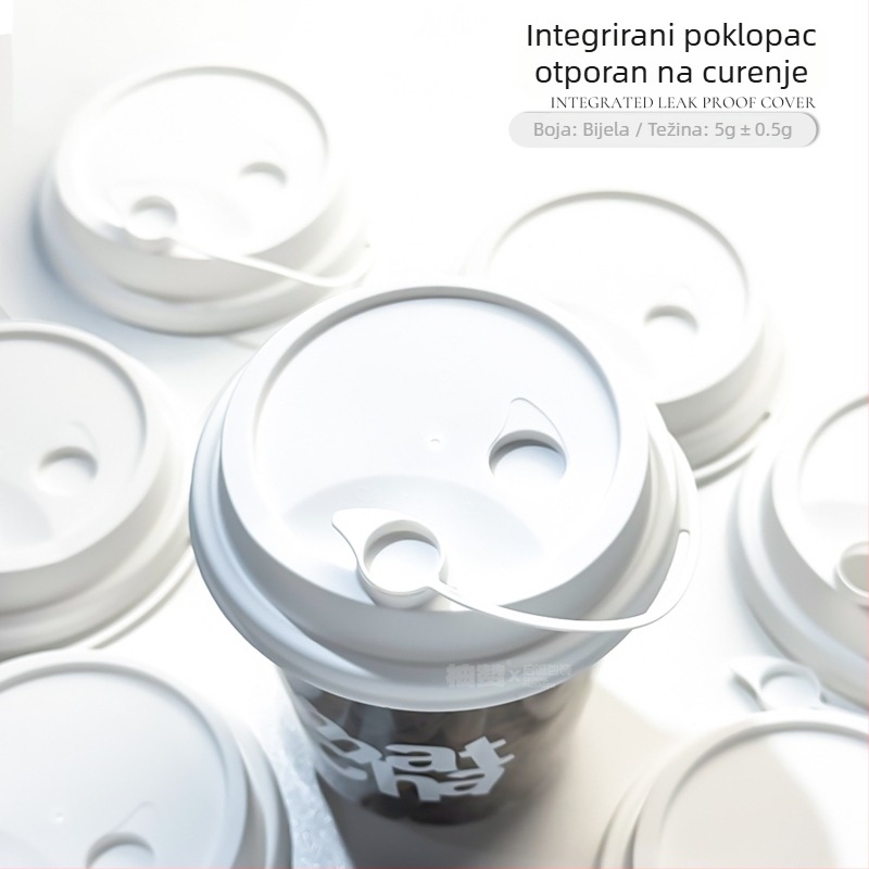 Poklop za šalicu čaja s mlijekom, promjera 90 mm, integrirani injekcijski oblikovani poklopac, nepropusan, plastični, šareni spojni poklopac