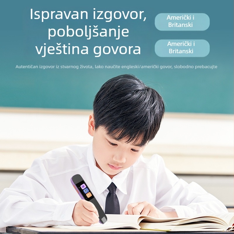 Inteligentno AI skenirajuće pero s engleskim prijevodom – uređaj za čitanje i skener studentskog rječnika