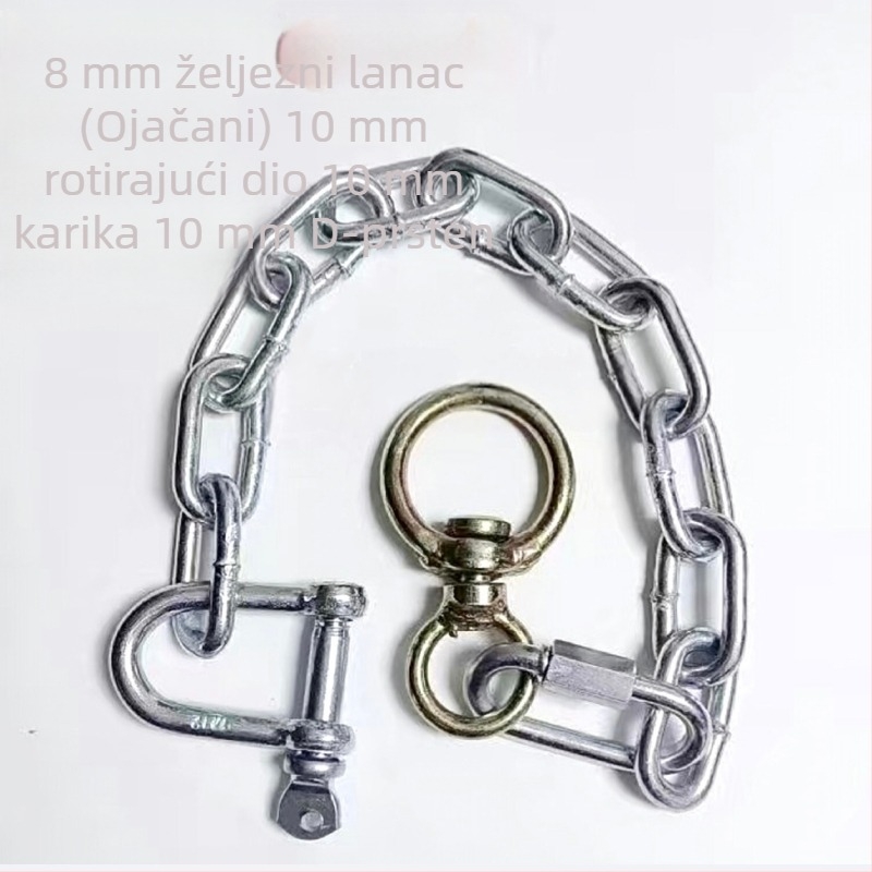 Ažurirani ojačani kukac za goveda, čvrsta užad za vezivanje, debeli držač kaveza i lanac goveda, galvanizirano