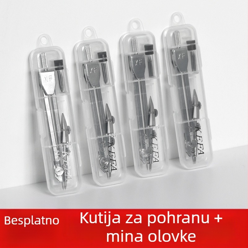 Kružni kompas od nehrđajućeg čelika, set za crtanje i dizajn