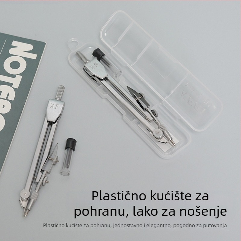 Kružni kompas od nehrđajućeg čelika, set za crtanje i dizajn
