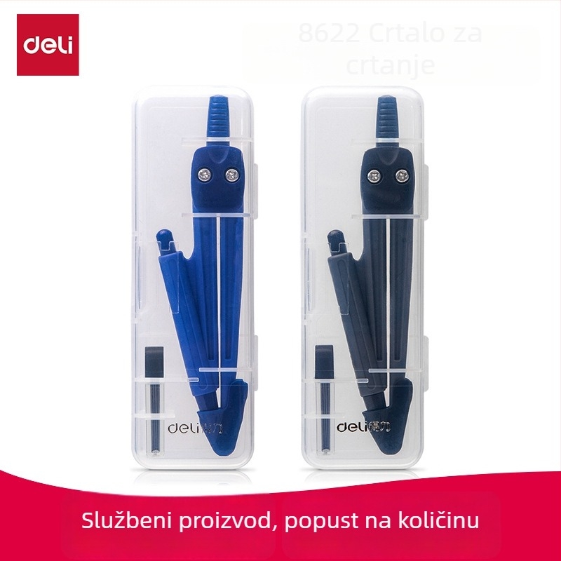 Deli crtaći kompas 8622, plastični materijal, do 30 cm