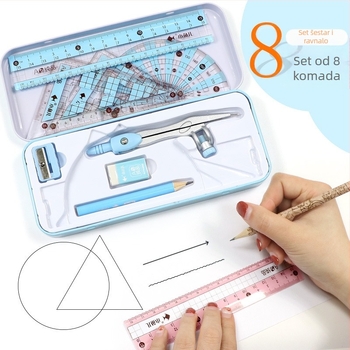 Studentski kovinski set kompas 2220