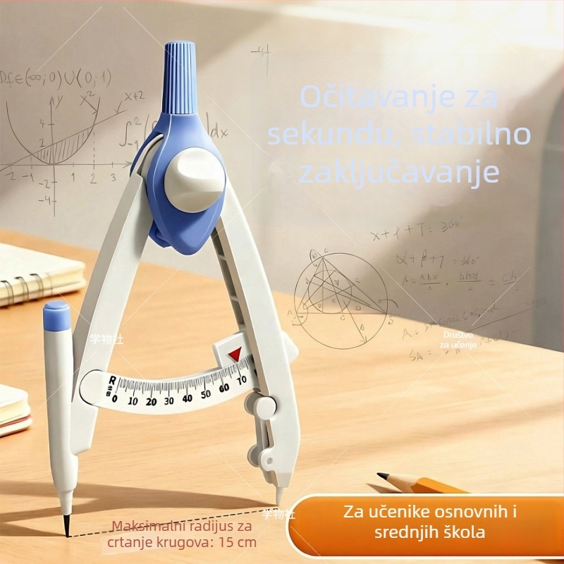 Profesionalni kompas za crtanje s digitalnim zaslonom, namijenjen učenicima osnovne i srednje škole, za prijemne ispite