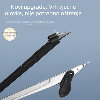 Set od 9 dijelova: šestar i ravnalo za učenike – geometrijski alati uključuju šestar, ravnalo, trokut i kutomjer