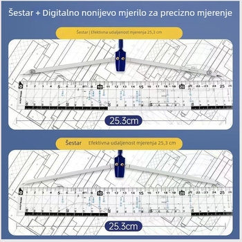 Set alata za crtanje za građevinsko inženjerstvo i arhitekturu