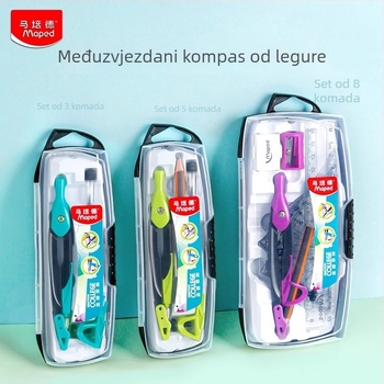 Matide kompas od međuzvjezdanog legura s klipom za olovku, set alata za crtanje, 8 komada
