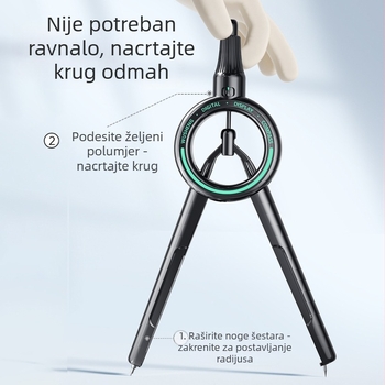 Digitalno kružilo s prikazom za crtanje – za učenike i ispite