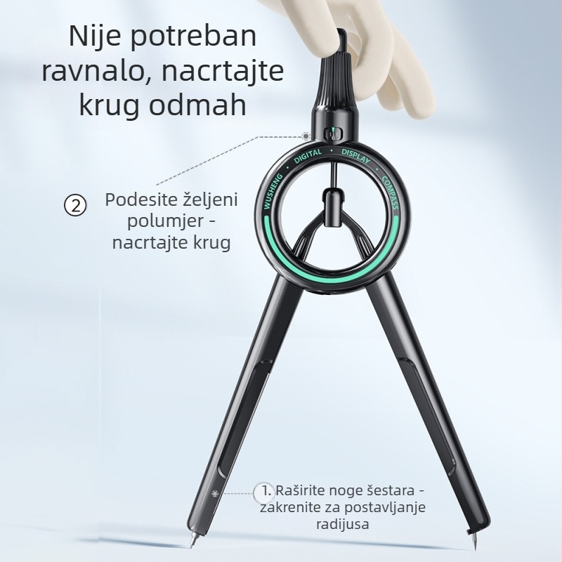 Digitalno kružilo s prikazom za crtanje – za učenike i ispite