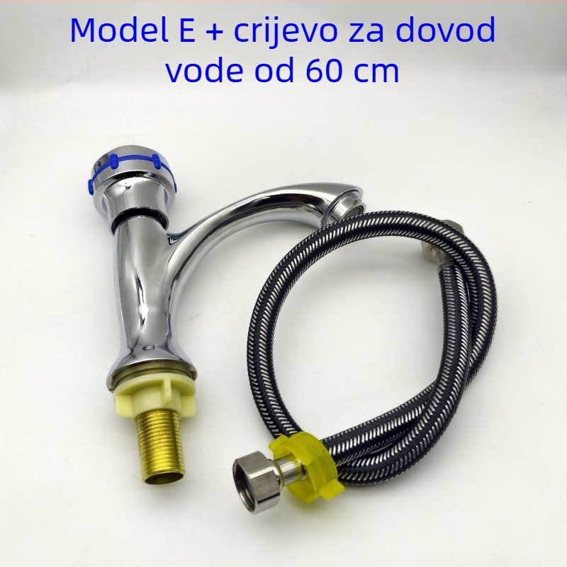 Jednoručni slavine za kupaonski umivaonik, hladna voda, s jednim otvorom