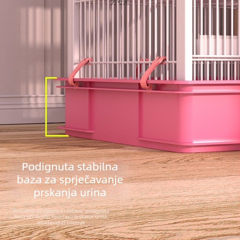 Velika kućica za hrčke u stilu vile, podignuta, s tri razine za male kućne ljubimce