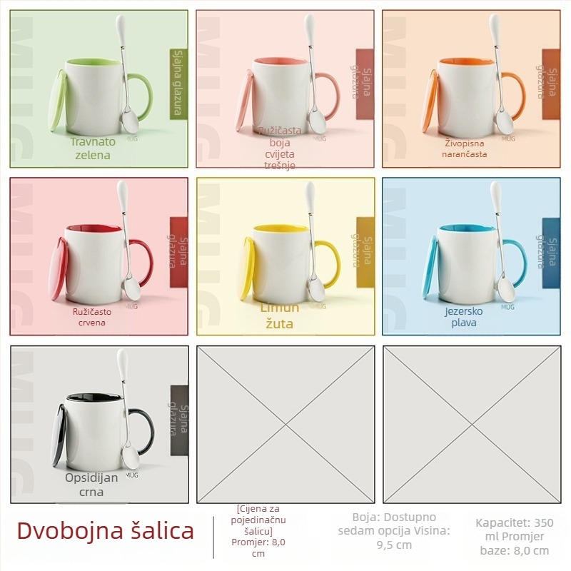 Keramička šalica s prilagođenom fotografijom i logotipom putem toplinskog prijenosa